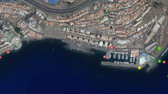 Puntos de vertidos en Radazul. GRAFCAN