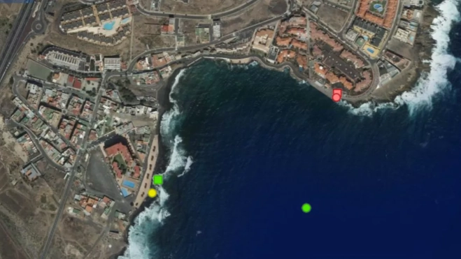 Puntos de vertidos en El Poris. GRAFCAN