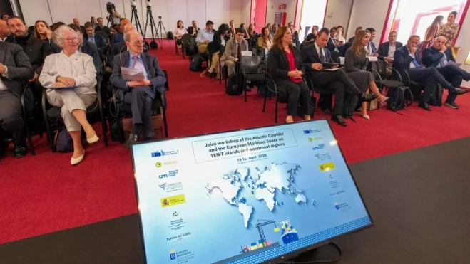 Inicio de las jornadas europeas sobre transporte marítimo que se celebren en Las Palmas de Gran Canaria. /EFE/ÁNGEL MEDINA G. Inicio de las jornadas europeas sobre transporte marítimo que se celebren en Las Palmas de Gran Canaria. /EFE/ÁNGEL MEDINA G.