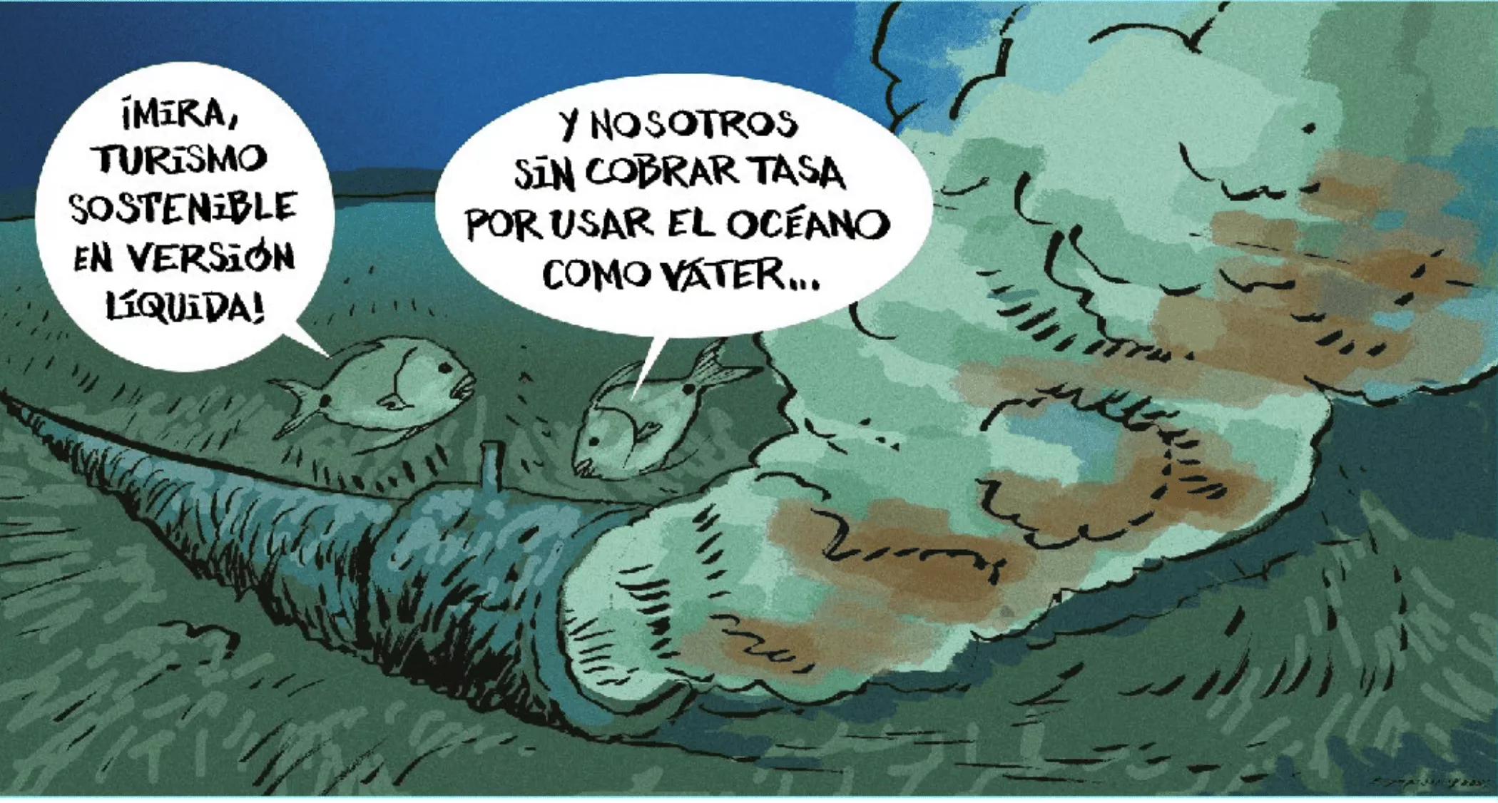Las playas más populares de Tenerife están rodeadas por puntos de vertidos de aguas residuales. / FARRUQO