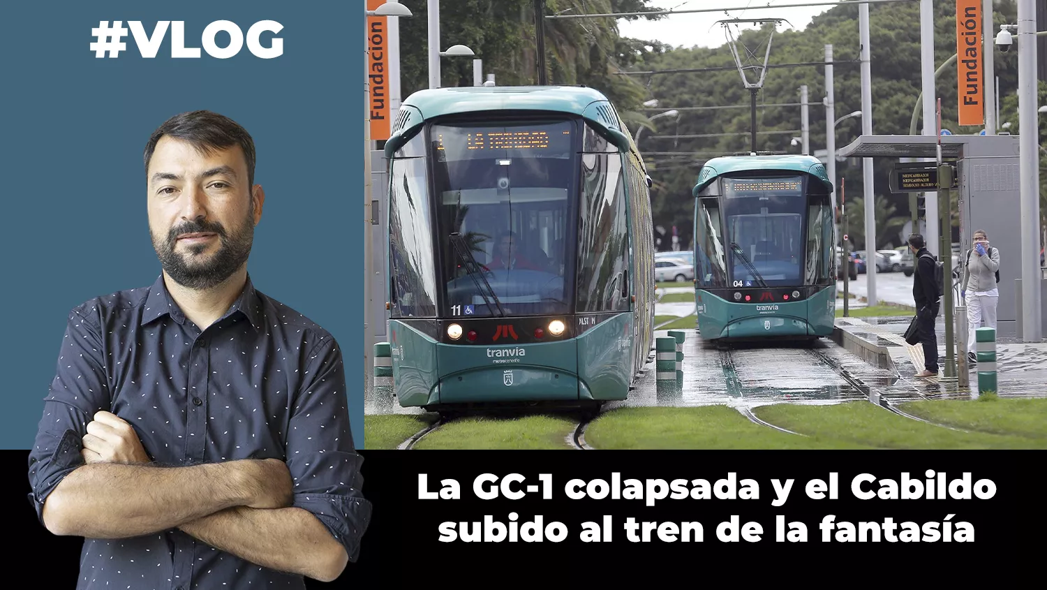La GC-1 colapsada y el Cabildo subido al tren de la fantasía. / AH