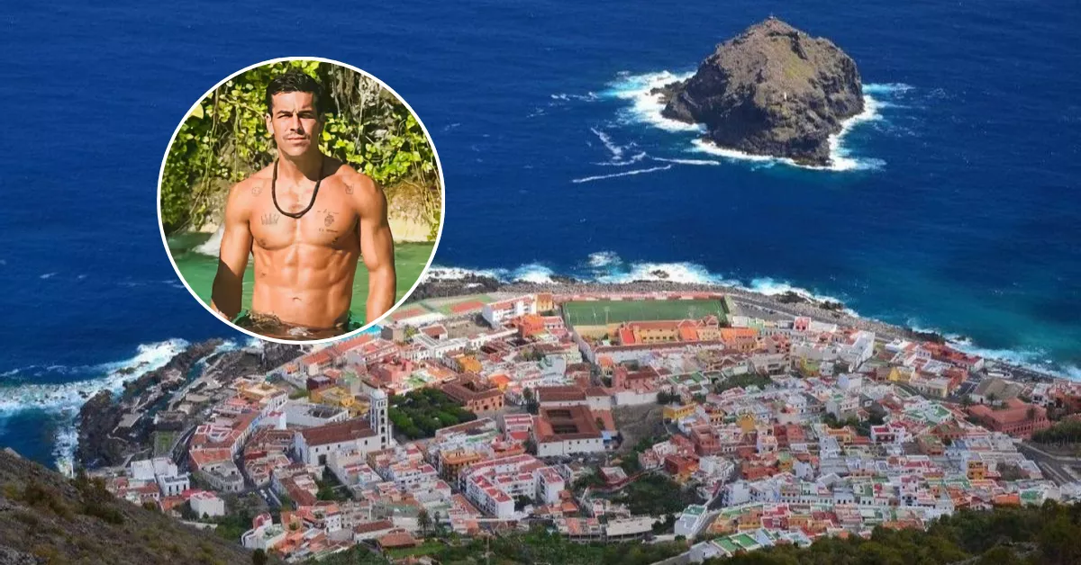 Imagen de Mario Casas y uno de los pueblos con mayor encanto de Canarias / MONTAJE AH 