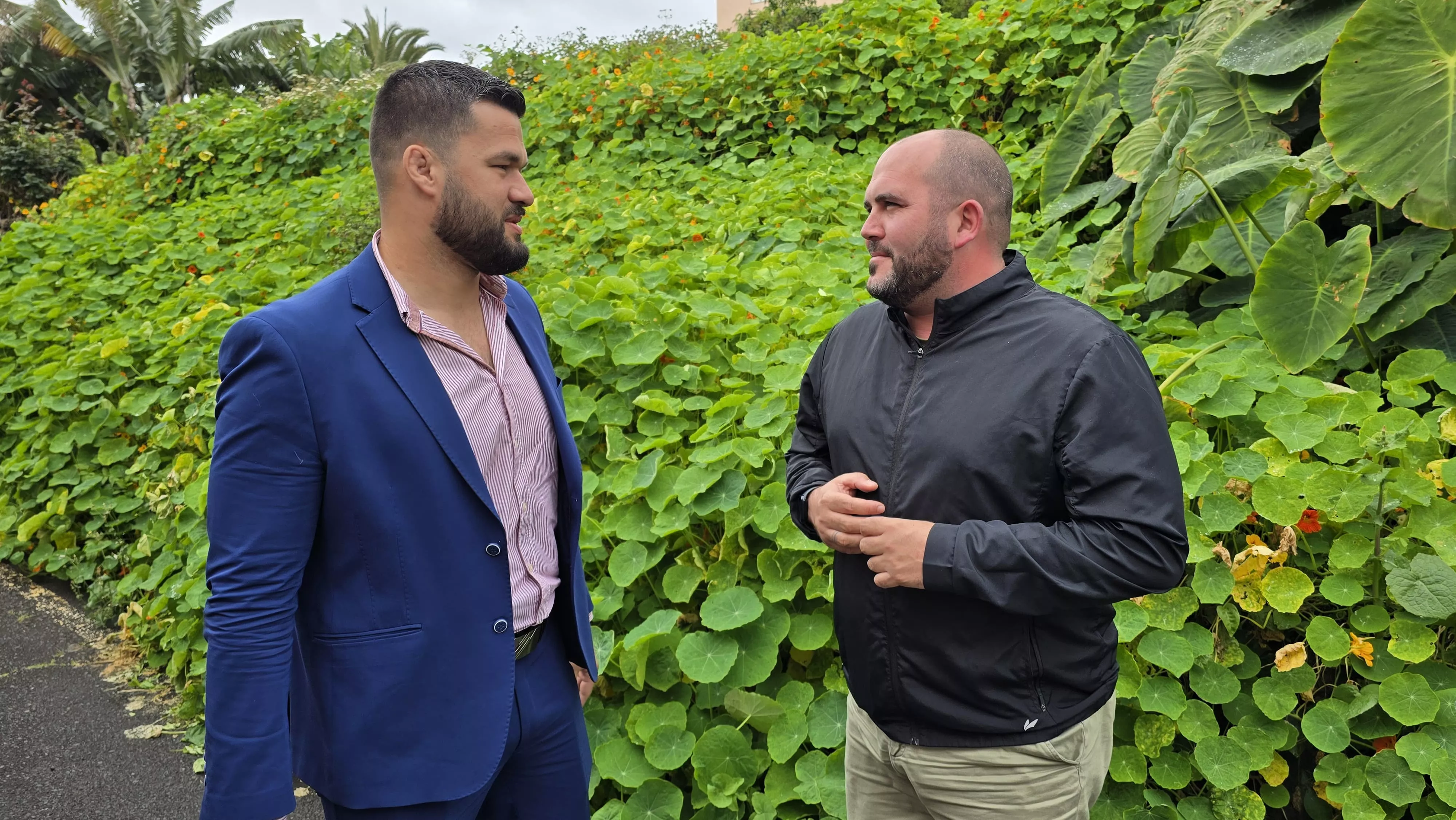 El consejero de Obras Públicas, Darwin Rodríguez, y  el consejero de Artesanía, Pablo Díaz| CABILDO DE LA PALMA 