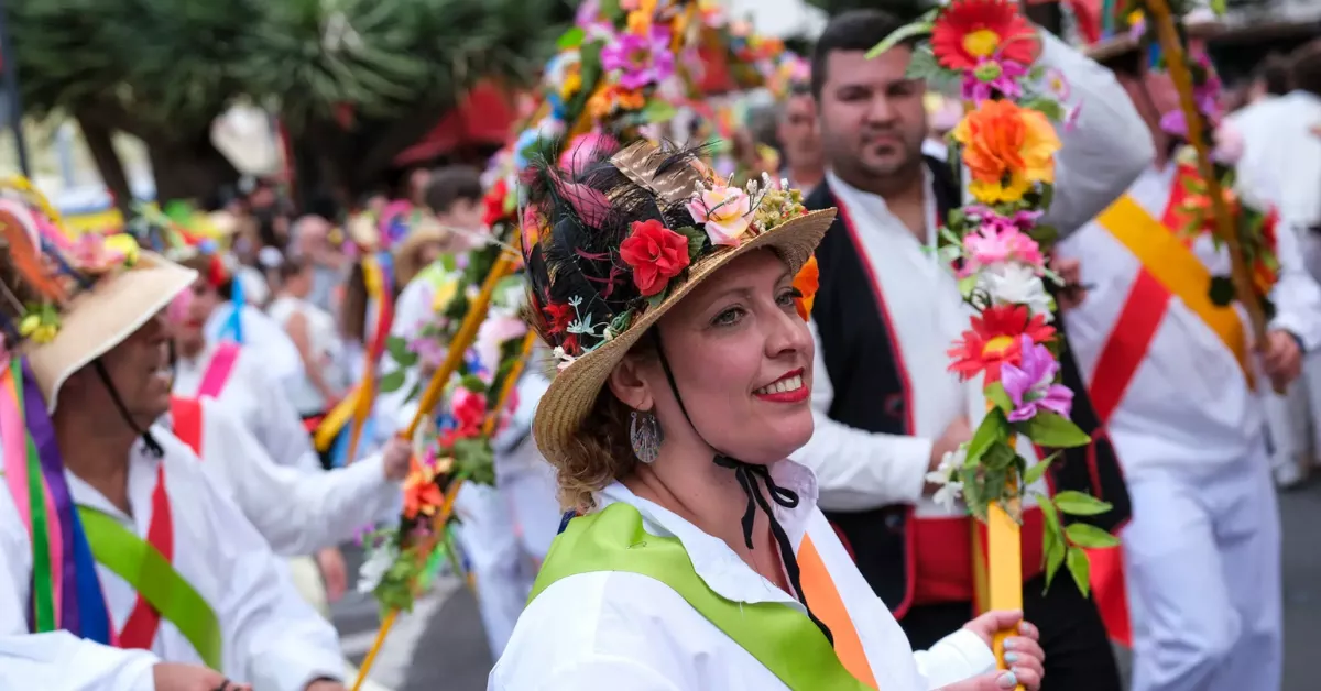Imagen de una persona en la Romería de Tegueste / EFE