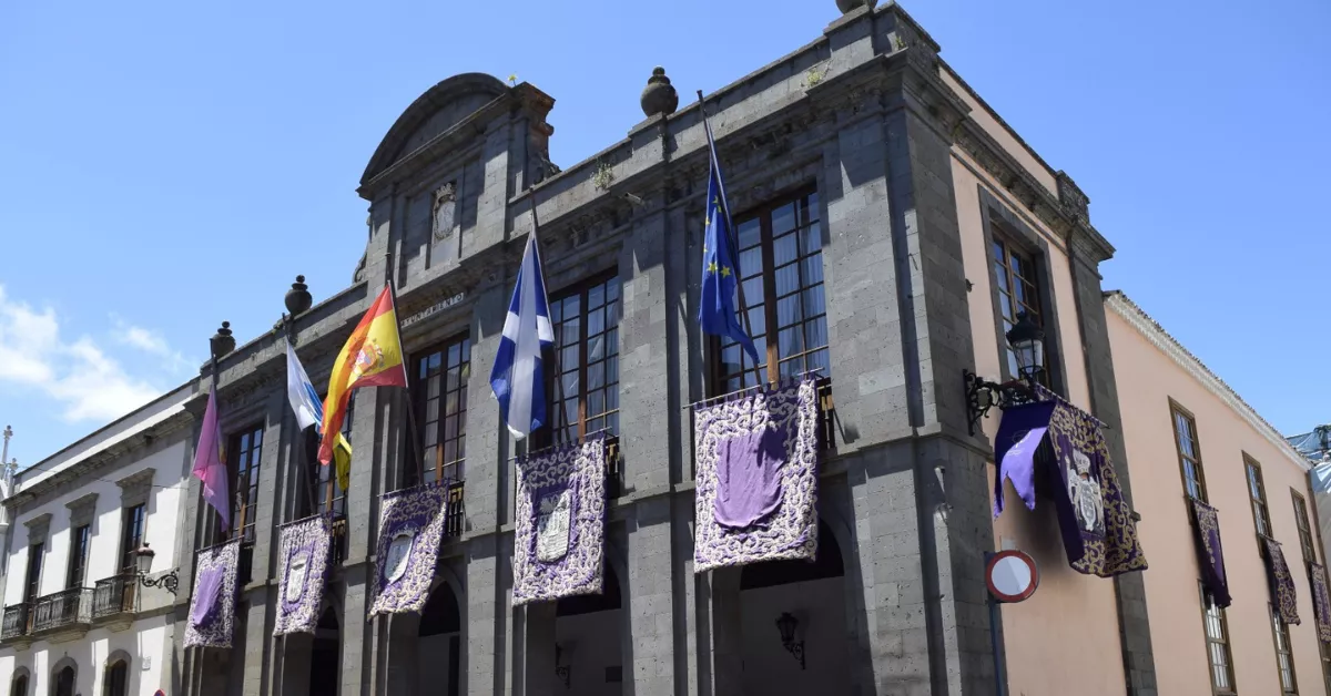 Fachada del Ayuntamiento de La Laguna. /Cedida