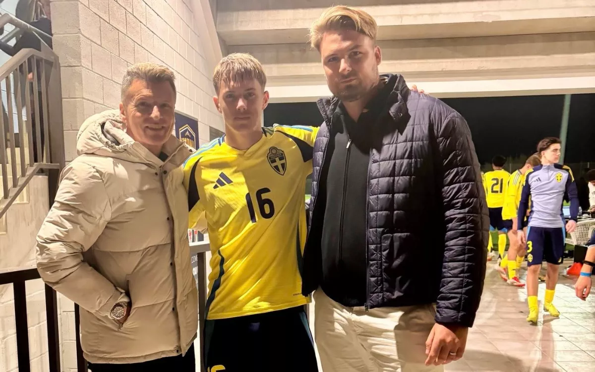 León Westin, jugador de la UD Las Palmas, convocado de nuevo por la selección de Suecia sub-16 . / AH