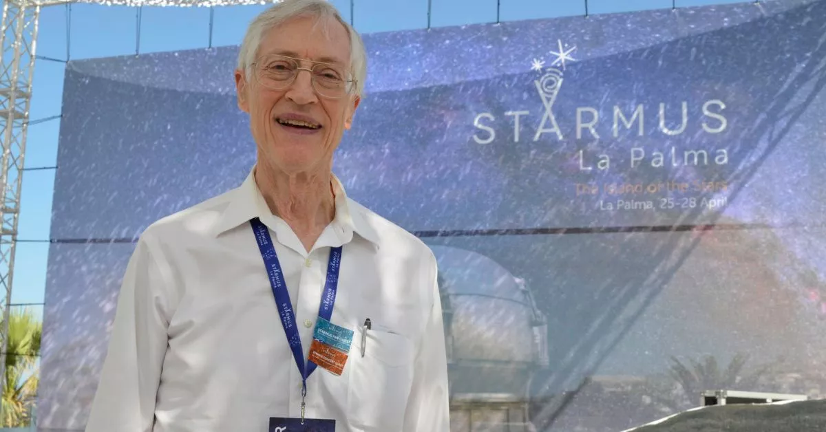 El astrofísico estadounidense John Mather, en la inauguración del Festival Starmus, que se celebra en La Palma. / EFE/MIGUEL CALERO