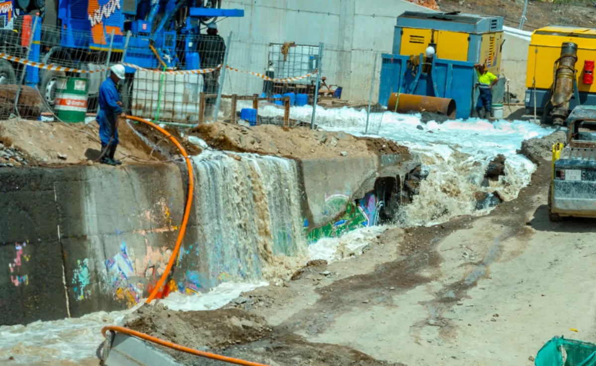 Vertido en el barranco de Troya, entre Arona y Adeje./ FELIPE RAVINA