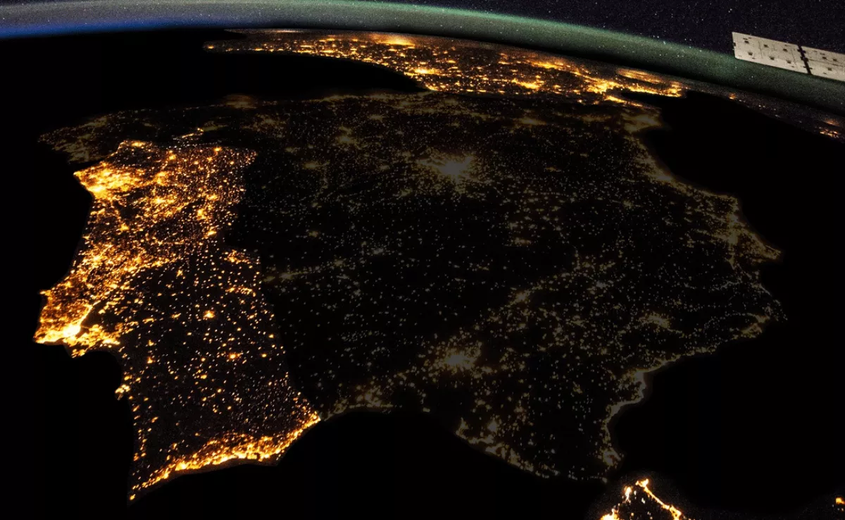 Recreación de un apagón en España peninsular./ ARCHIVO