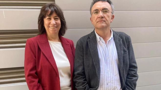 Emilio García junto a la periodista Marimar Jiménez / CEDIDA