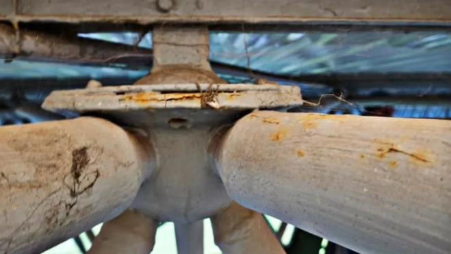 Imagen de los nudos de la marquesina. / IMAGEN DEL PROYECTO Imagen de los nudos de la marquesina. / IMAGEN DEL PROYECTO