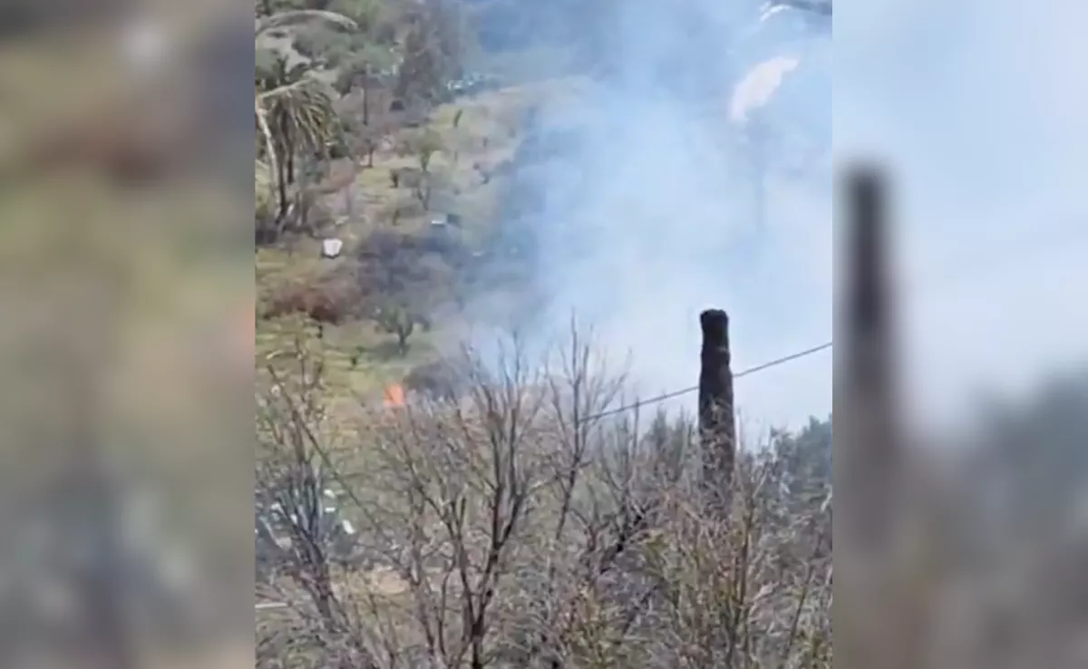 Imagen del conato de incendio en Santa Lucía de Tirajana  112