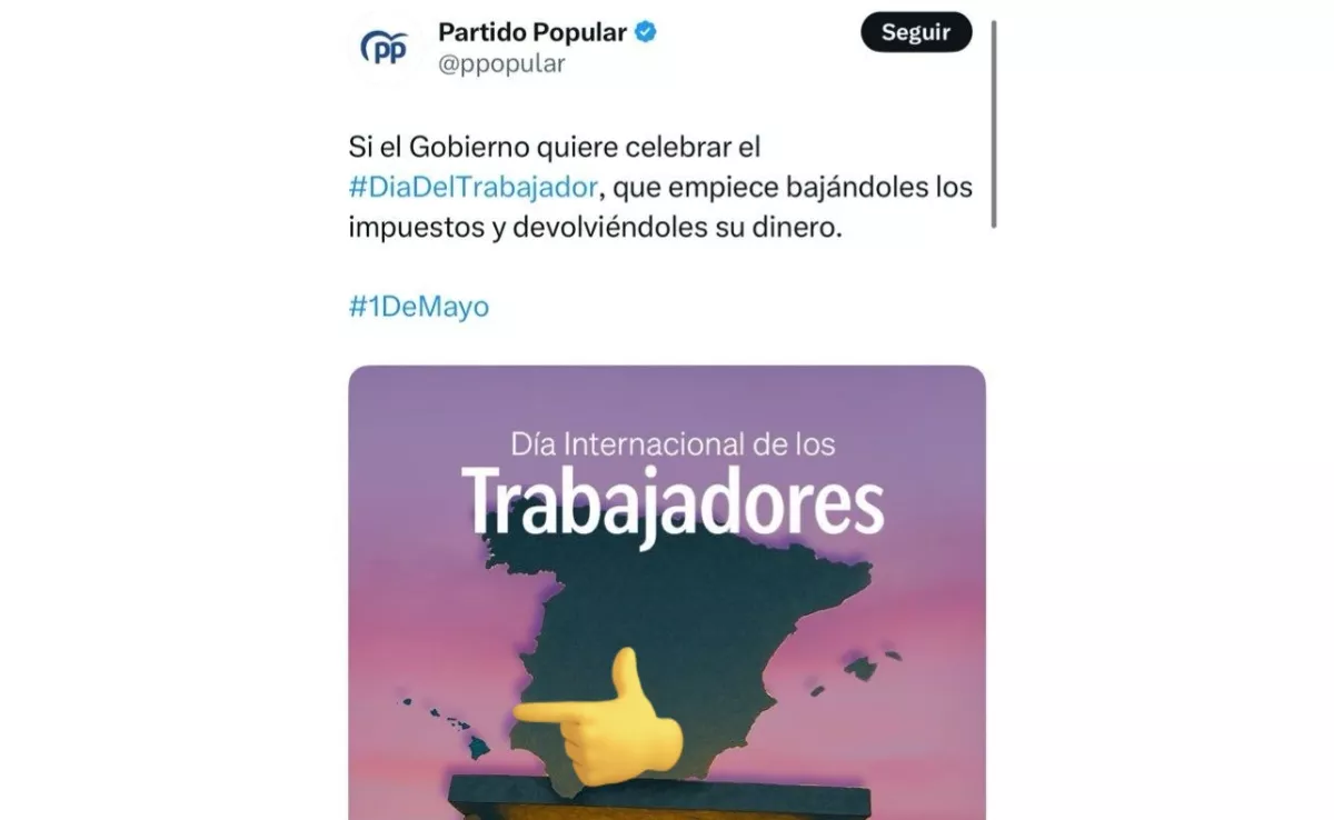 Imagen del tweet con un error geográfico de Canarias / RRSS