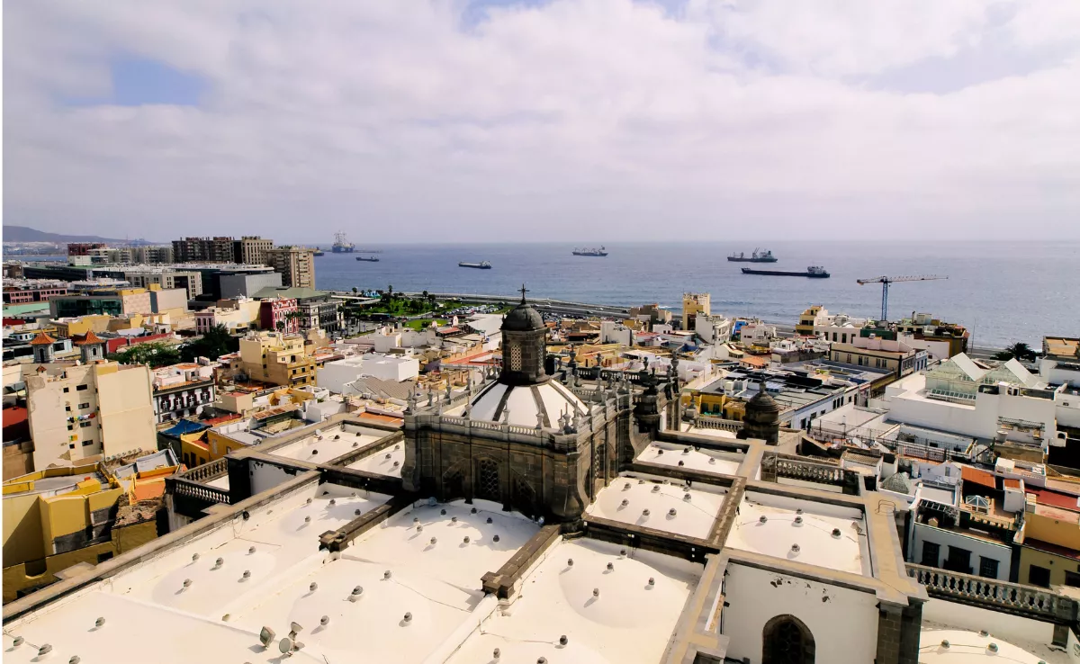Vista aérea de Las Palmas de Gran Canaria. / IMAGEN DE LA RED