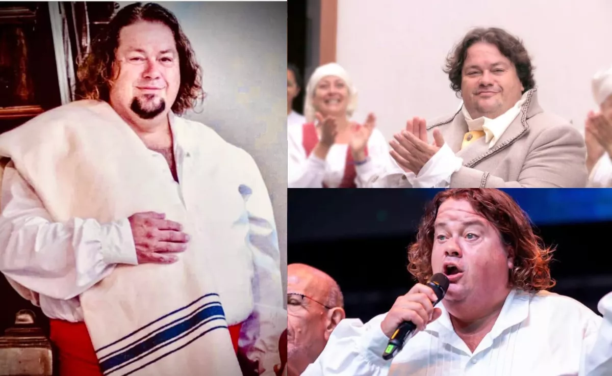 Boro Ortega durante sus diversas actuaciones en teatro y Los Sabandeños |MONTAJEAH