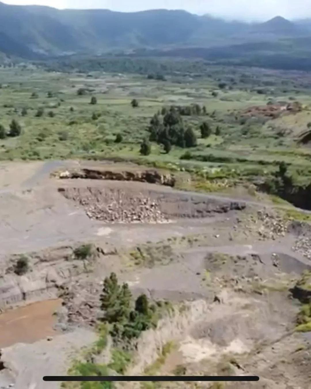 Extracción de áridos en la zona conocida como El Riachuelo, en La Palma. / PLATAFORMA VECINAL EL RIACHUELO LA GRAJA 