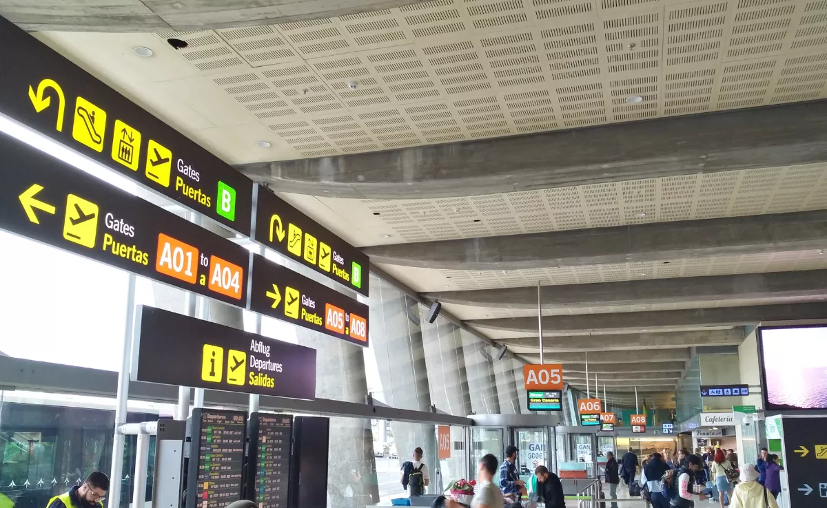 Interior del Aeropuerto Tenerife Norte (Los Rodeos). /AENA