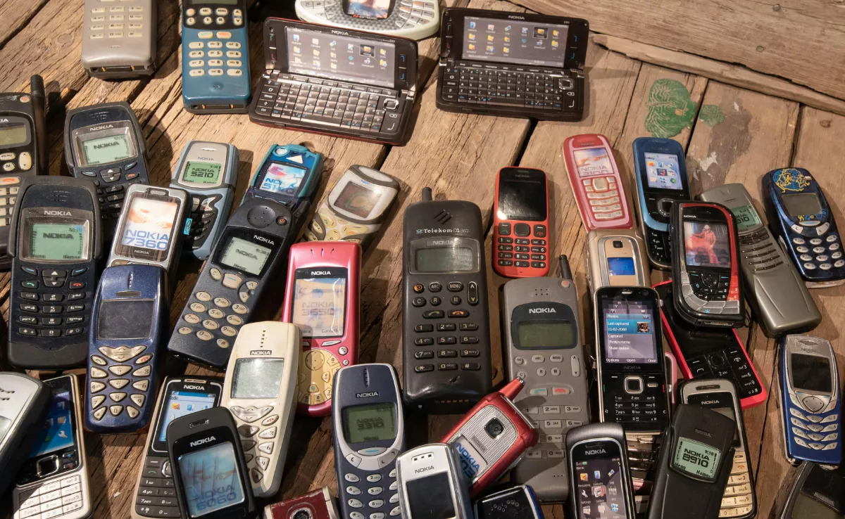 Móviles viejos. /Pexels