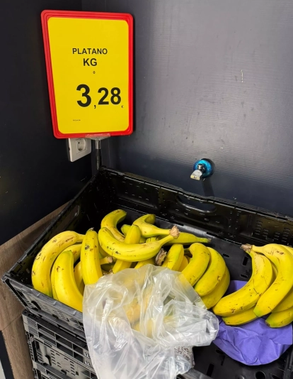 recio del plátano en un supermercado de Tenerife. / ATLÁNTICO HOY recio del plátano en un supermercado de Tenerife. / ATLÁNTICO HOY