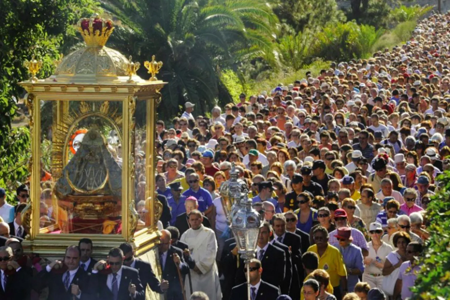 Bajada de la Virgen de las Nieves en La Palma./ CABILDO LA PALMA