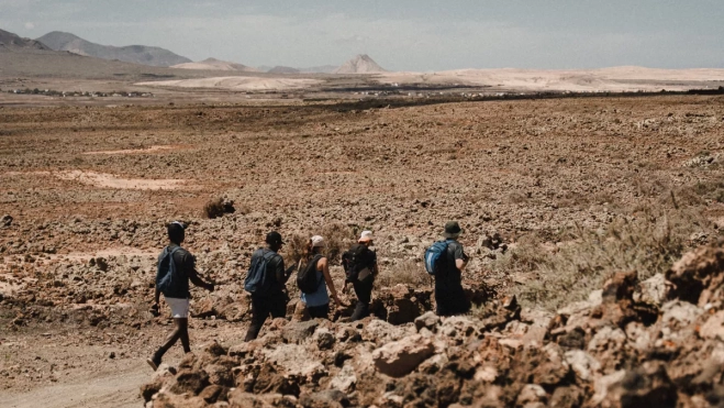 Imagen de una caminata de Contramapas. / AH Imagen de una caminata de Contramapas. / AH