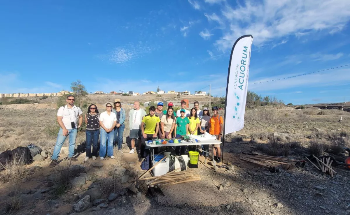 Fundación Acuorum, Canaragua y Soy Mamut impulsan una nueva jornada de voluntariado ambiental./ CEDIDA