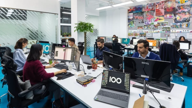 Imagen del equipo de Javier González, arquitecto canario en Asia / CEDIDA