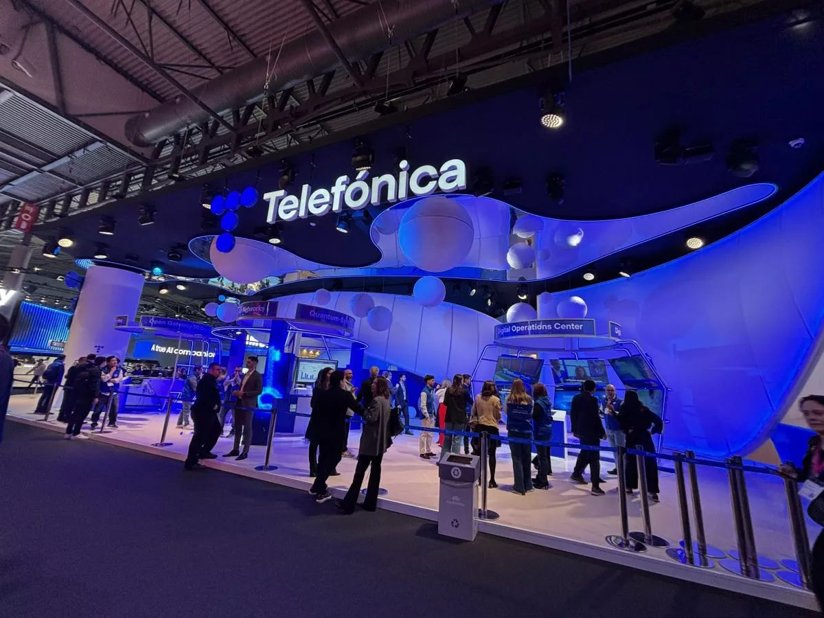 Stand de Telefónica en el Mobile World Congress de Barcelona | Foto de Servimedia