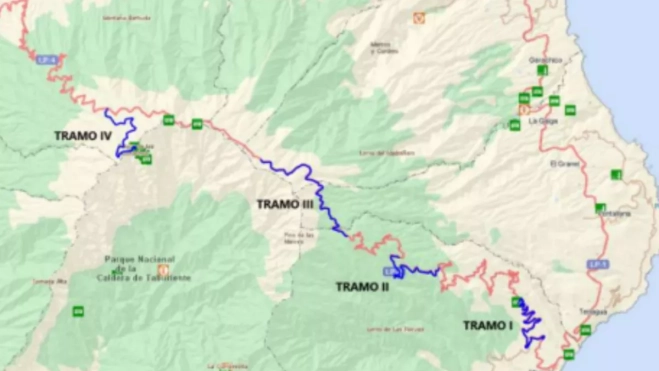 Tramos de la carretera que se van a acondicionar. DOCUMENTO AMBIENTAL Tramos de la carretera que se van a acondicionar. DOCUMENTO AMBIENTAL