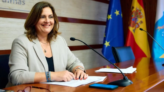 La presidenta de la Autoridad Portuaria de Las Palmas, Beatriz Calzada. / AH La presidenta de la Autoridad Portuaria de Las Palmas, Beatriz Calzada. / AH