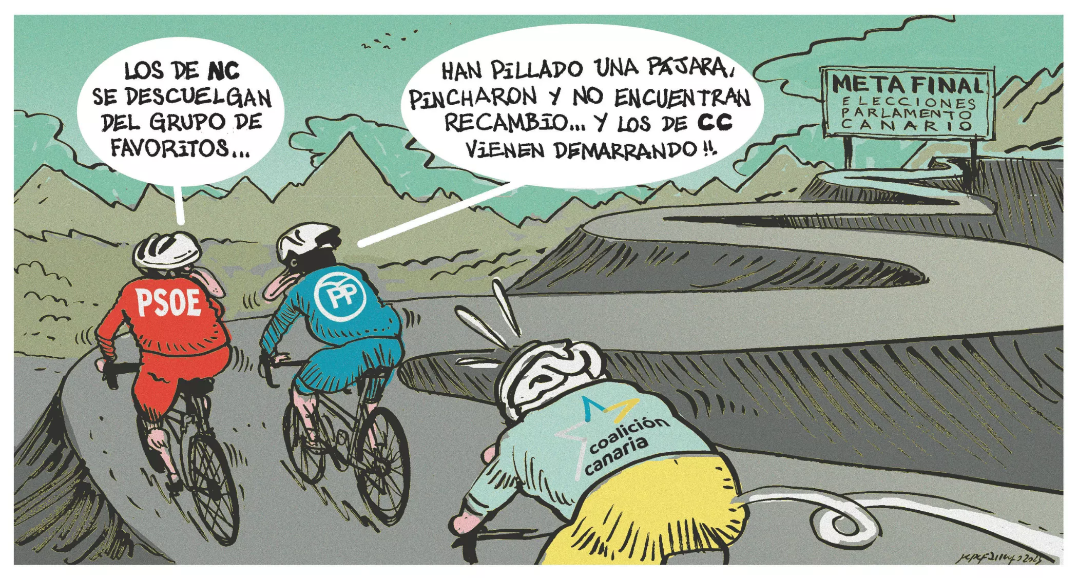 Coalición (CC) pega el estirón en Gran Canaria: ya es la tercera fuerza en intención de voto. / FARRUQO