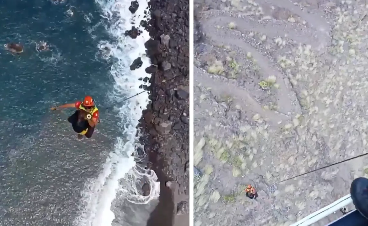 Momentos del rescate / 112 CANARIAS