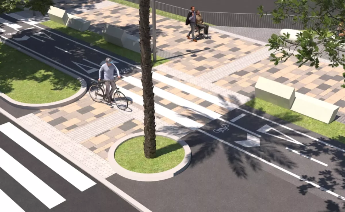 Simulación de cómo será la avenida Anaga / AYUNTAMIENTO DE SANTA CRUZ DE TENERIFE