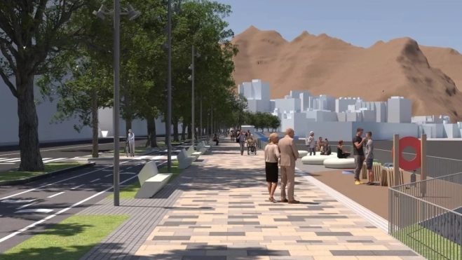 Simulación de cómo será la avenida Anaga / AYUNTAMIENTO DE SANTA CRUZ DE TENERIFE Simulación de cómo será la avenida Anaga / AYUNTAMIENTO DE SANTA CRUZ DE TENERIFE