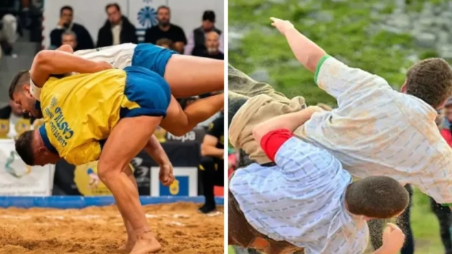 Lucha canaria y Schwingen / MONTAJE AH