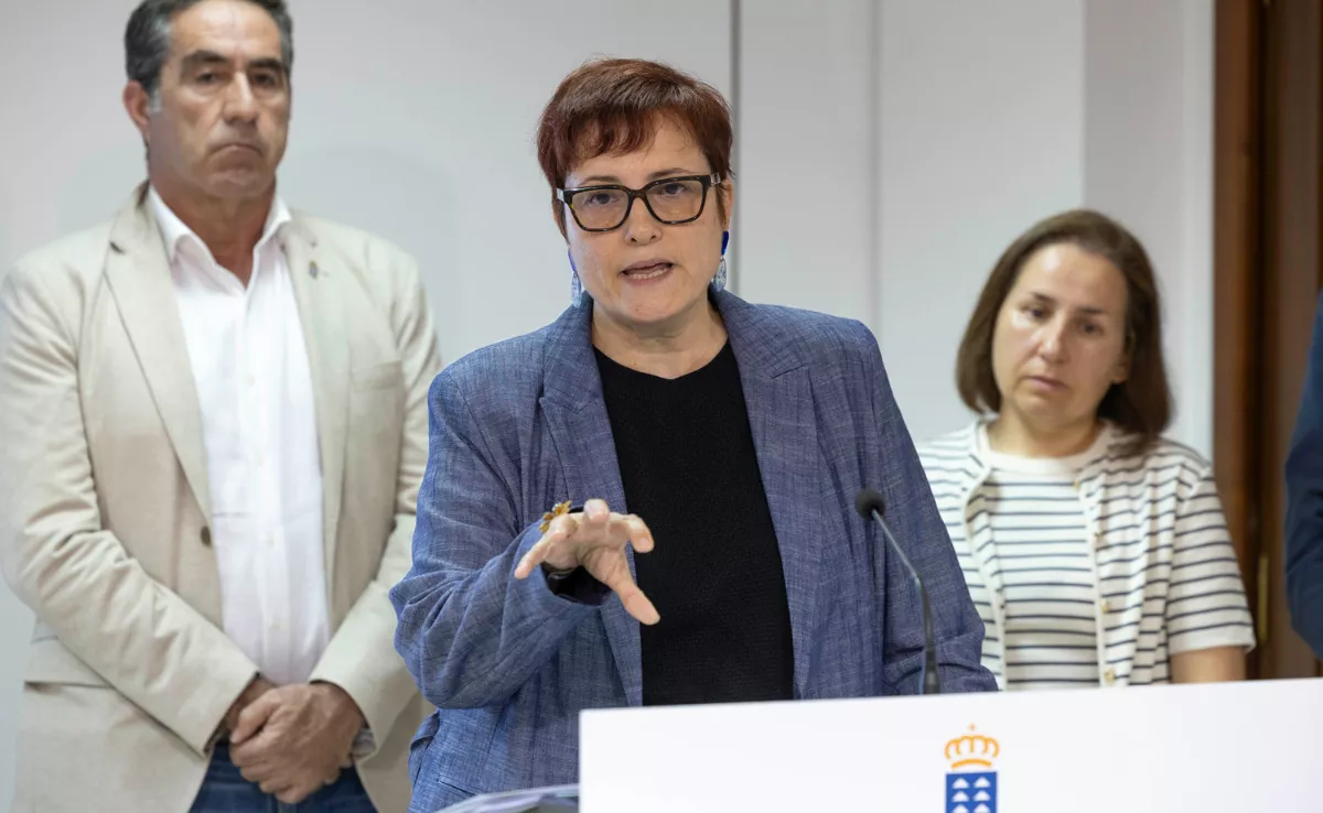  La consejera de Bienestar Social, Igualdad, Juventud, Infancia y Familias del Gobierno de Canarias, Candelaria Delgado, informó sobre la gestión del área de Dependencia / EFE - MIGUEL BARRETO