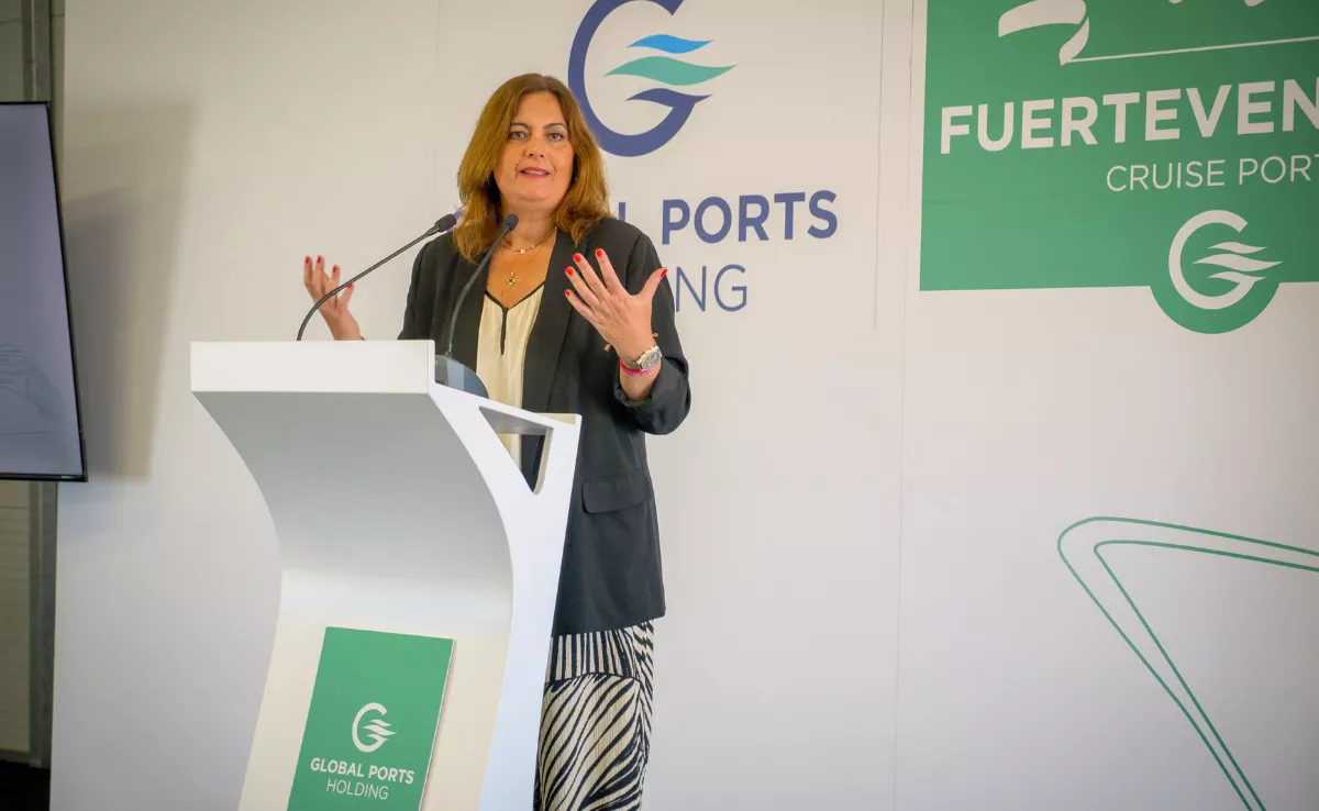 Beatriz Calzada, presidenta de la Autoridad Portuaria de Las Palmas. / AH