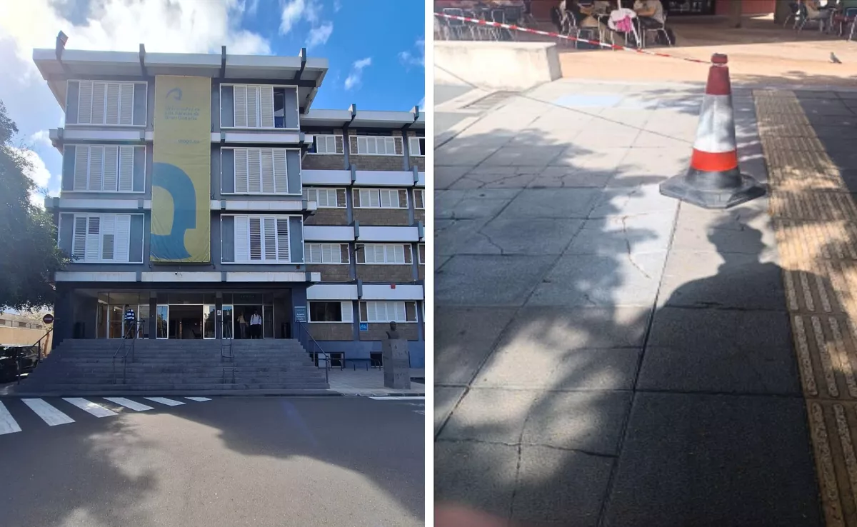 El alumnado del campus del Obelisco de la ULPGC pide mejora en las instalaciones / MONTAJE AH