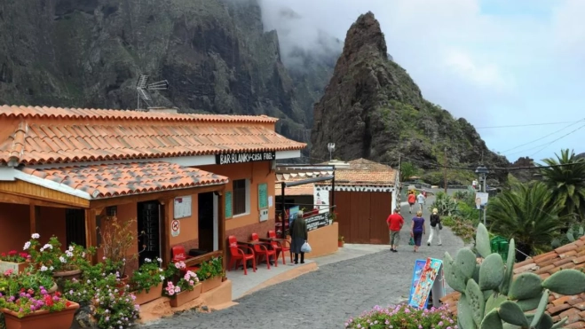 Calle del pueblo de Masca / El Periódico Calle del pueblo de Masca / El Periódico