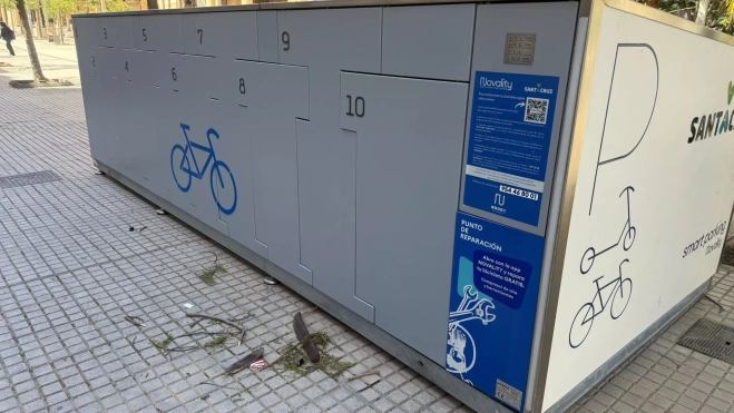Instalación para bicis y patinetes en la capital tinerfeña. / ATLÁNTICO HOY Instalación para bicis y patinetes en la capital tinerfeña. / ATLÁNTICO HOY