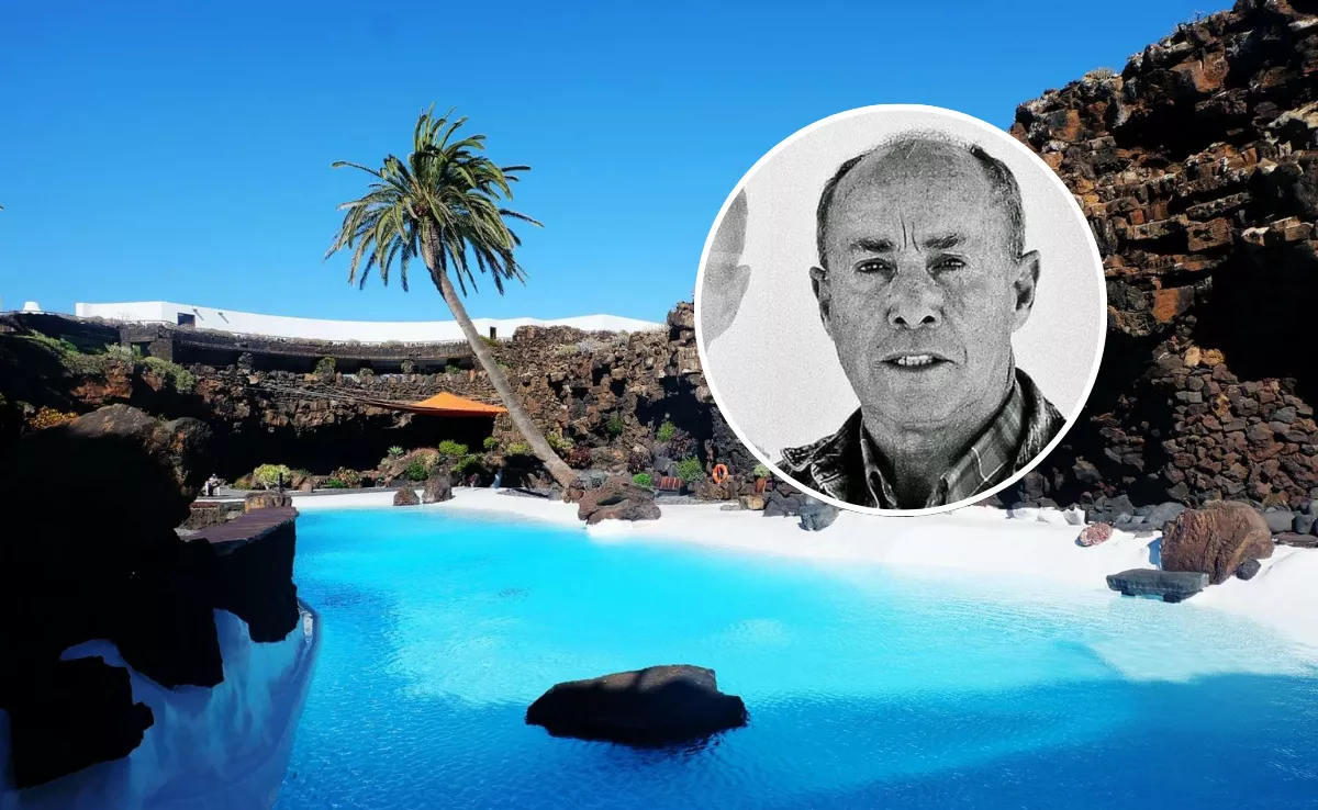 Imagen de los Jameos del Agua y César Manrique / MONTAJE AH 