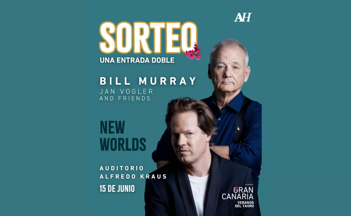 Sorteo de una entrada doble para ver a Bill Murray en Gran Canaria. / ATLÁNTICO HOY