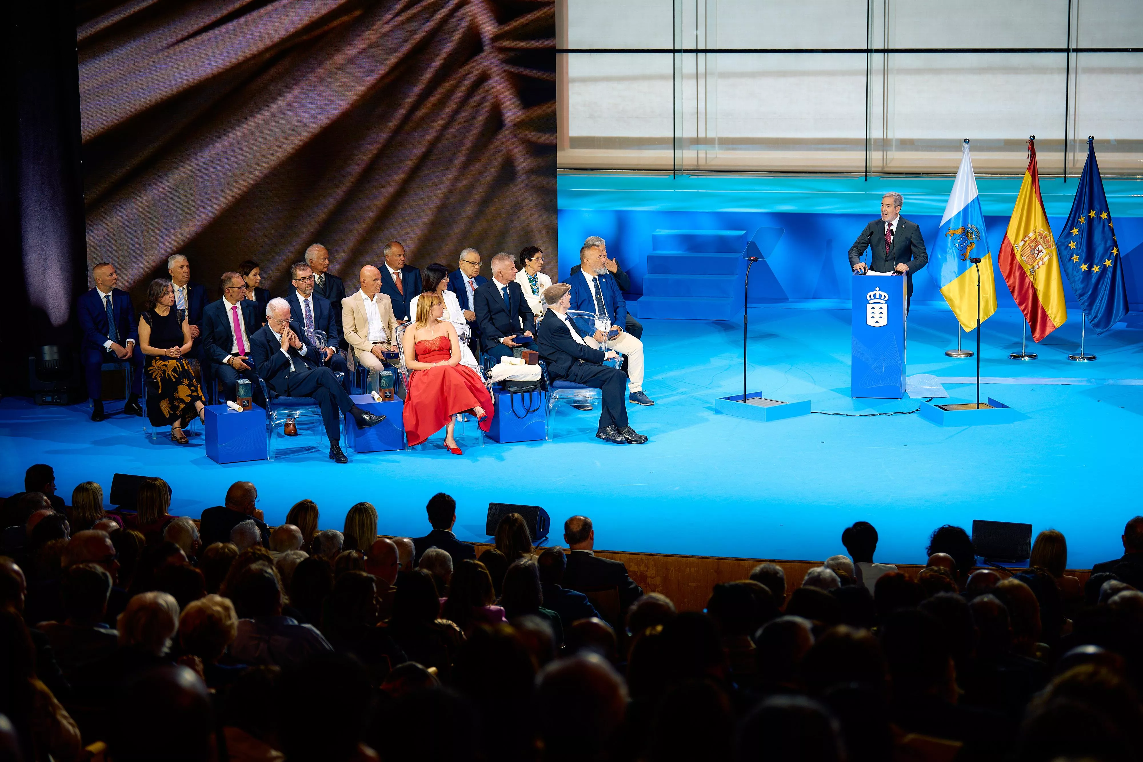 Discurso de Fernando Clavijo durante el acto institucional por el Día de Canarias. / GOBIERNO DE CANARIAS