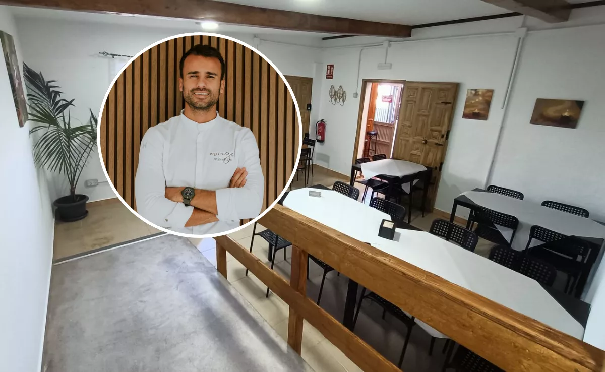 Imagen del bochinche y el chef Borja Marrero / MONTAJE AH 