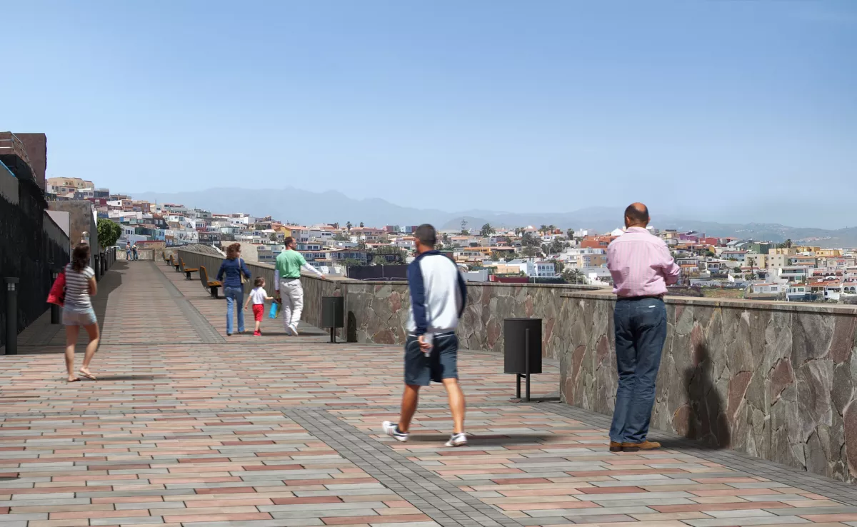 Gran Canaria invertirá 1,5 millones en un nuevo paseo en Telde entre Playa del Hombre y Taliarte./ CEDIDA