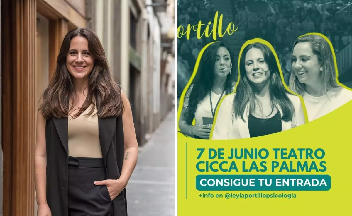 Leyla Portillo, impulsora de CorazonadaMente, junto al cartel de la quinta edición del evento. /ATLÁNTICO HOY