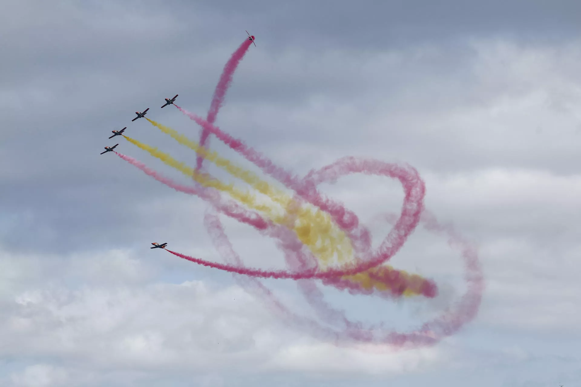 La Patrulla Águila, en acción. La Patrulla Águila, en acción.