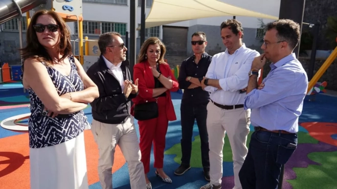 Imagen de la inauguración de uno de los parques / AYUNTAMIENTO DE SANTA CRUZ Imagen de la inauguración de uno de los parques / AYUNTAMIENTO DE SANTA CRUZ