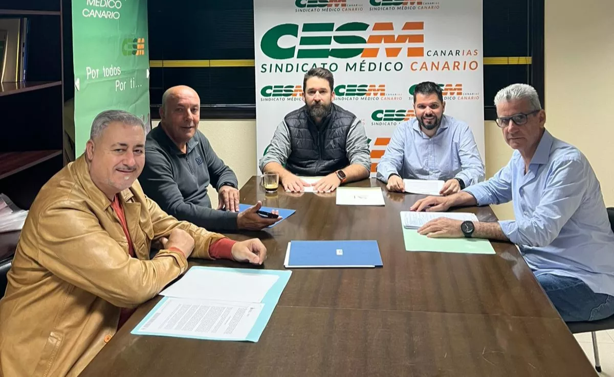 Imagen de los representantes sindicales / ASAMBLEA7ISLAS