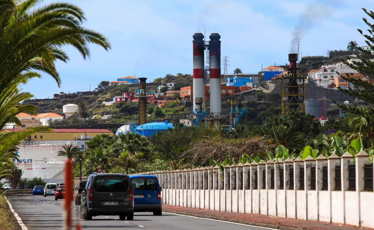 Imagen de la subestación de La Palma / EFE